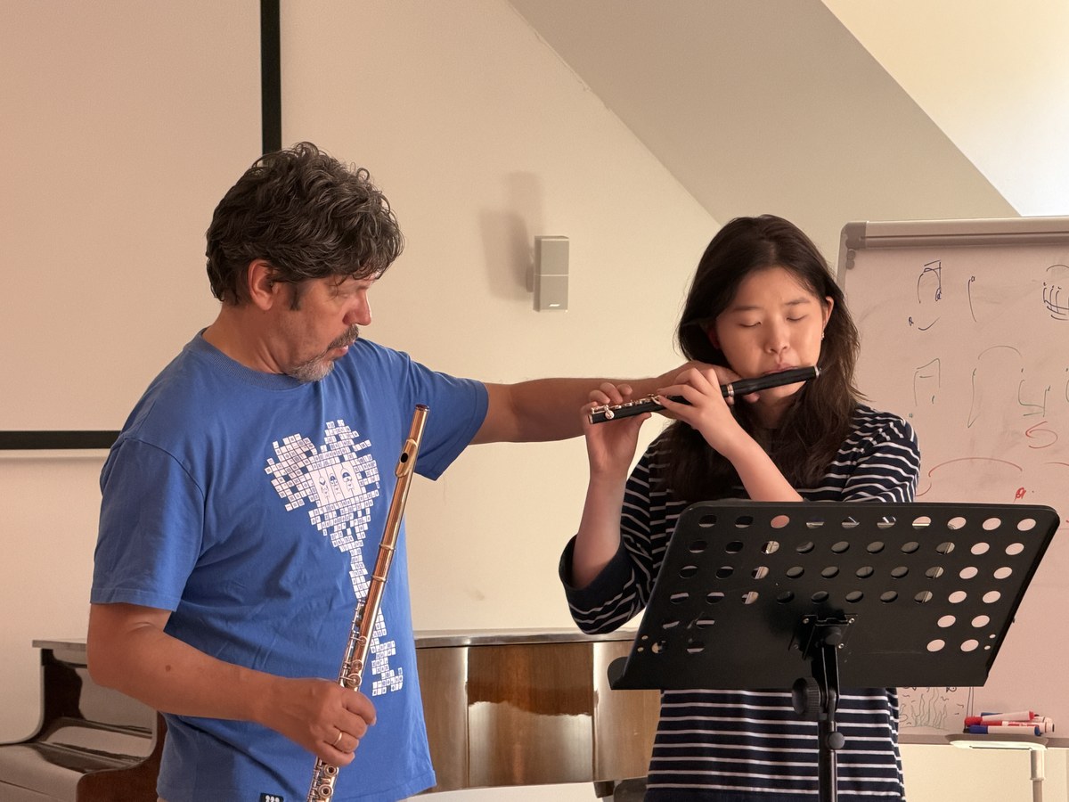 Flute lesson with Professor Gergely Ittzés